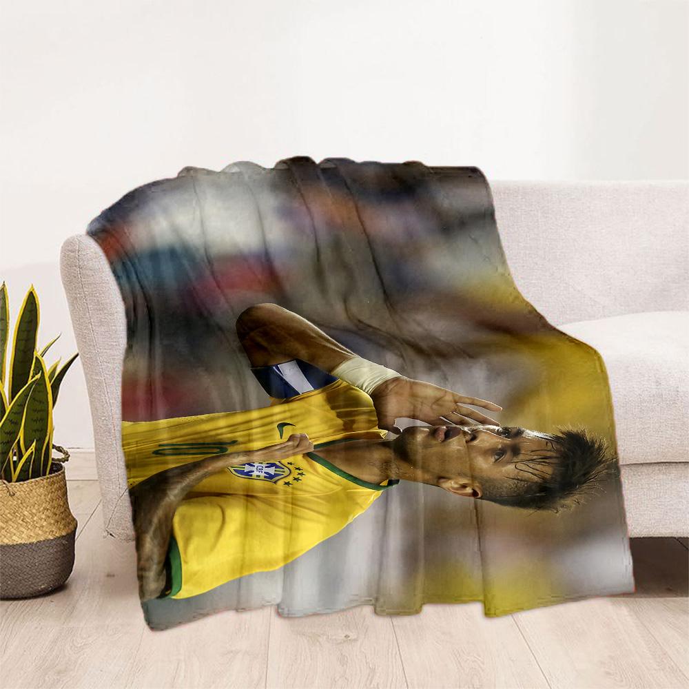 Neymar's Iconic Haircut Blanket Durable Comfort Perfect for Couch Picnics Sofa Four Seasons Multipurpose Playful Design