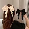 Korean Fashion Elegant Bow Spring Hair Clips Princess Ribbon Headwear Girls Women Hair Accessories