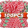 10-100 ШТ. Рождественские леденцы-трости Акриловые подвески-крючки Скрученные трости Украшения для елки Новогодней вечеринки Домашний декор Подарки