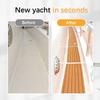 58x2400x5mm Single Strip Imitated Teak Yacht Boat Deck Mat Flooring Brown Anti Skid Mat Pad EVA Foam Marine Boating Accessories