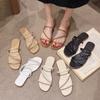 Fashion Women Slingback Sandals New Women's Shoes Summer Flats Casual Flip Flops Shallow Female Slides Open-toe Slippers Zapatos Mujer