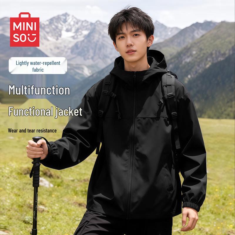 MINISO Мужская модная куртка с капюшоном