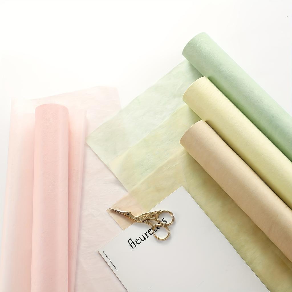 1roll Milk Cotton Waterproof Bouquet Wrapping Paper Lined With Cotton Paper Floral Wrapping Paper Florist Packaging Flower Wrapping Paperplies