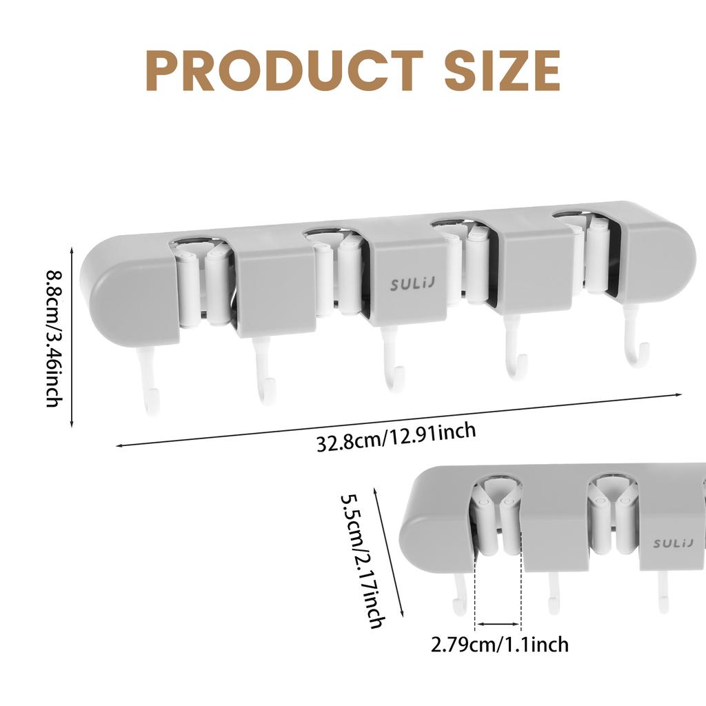Модернизированный держатель для метлы, многофункциональный держатель для волшебной швабры с вакуумной присоской, настенный органайзер для ванной комнаты слива метлы, НОВЫЙ