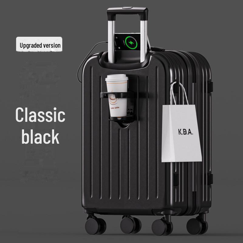 2024 Многофункциональный чемодан на колесиках: 20-дюймовый женский чемодан для ручной клади и 24-дюймовый мужской чемодан с паролем