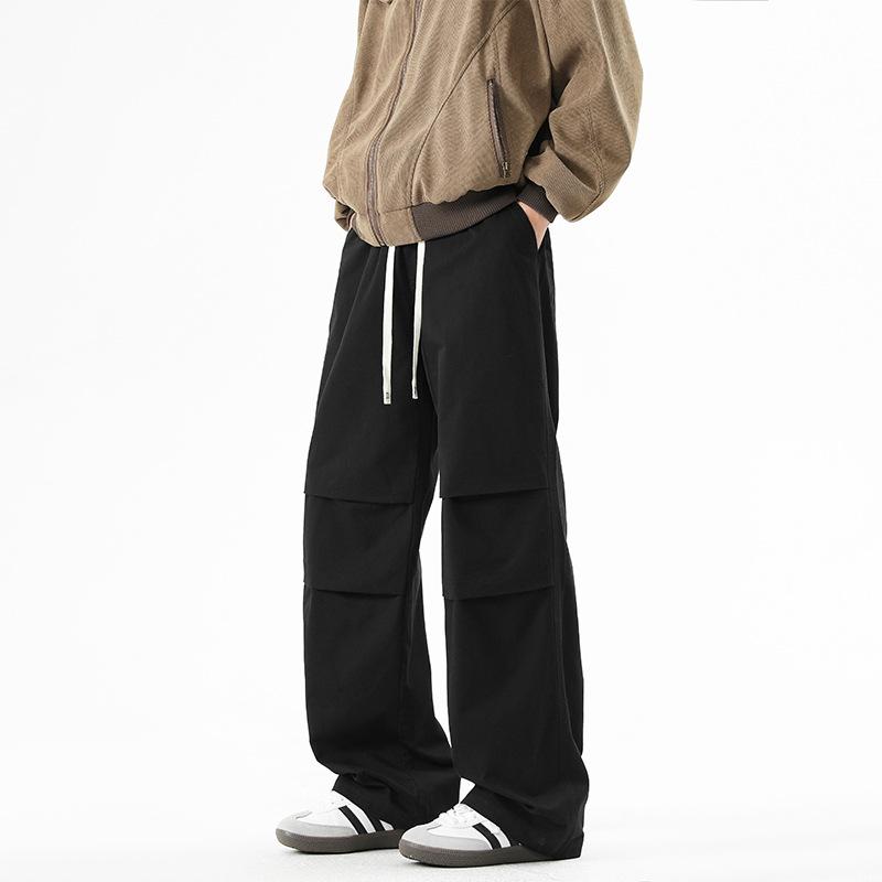 Мужские прямые свободные брюки весна-осень-лето новые американские повседневные брюки мужские уличные широкие рабочие брюки