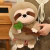 Милая плюшевая игрушка ленивец Симулированная плюшевая кукла ленивец Ощущение безопасности Кукла-спутник для роста