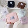 Новая косметичка в горошек для хранения помад, многоцелевая сумка для хранения гигиенических прокладок, большая вместимость, для помад, ключей, девочек