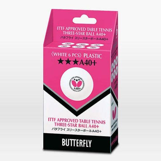 Butterfly Table Tennis Ball Butterfly Three Star Ball White 1 Dozen 95790 White A40+ (270) (12 Pieces) (270)
