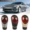 Универсальная автомобильная ручка переключения передач, деревянная искусственная кожа, автомобильный грузовик, 5-скоростной рычаг, ручная ручка переключения передач, автомобильные аксессуары