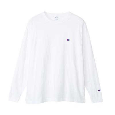 Мужская футболка с длинным рукавом Champion Crew Relaxed Drop, Горловина, 100% хлопок, Логотип в одной точке, Посадка, Плечо, C8-A409Z-010-XL