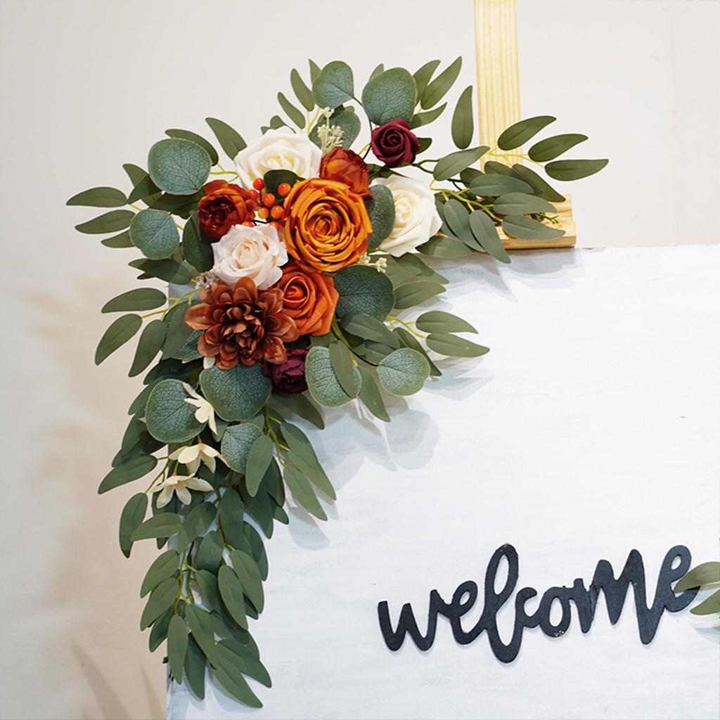 Artificial Wedding Arch Flowers Kit Artificial Flowers for DIY Party Ceremony Reception Backdrop Floral Decoration