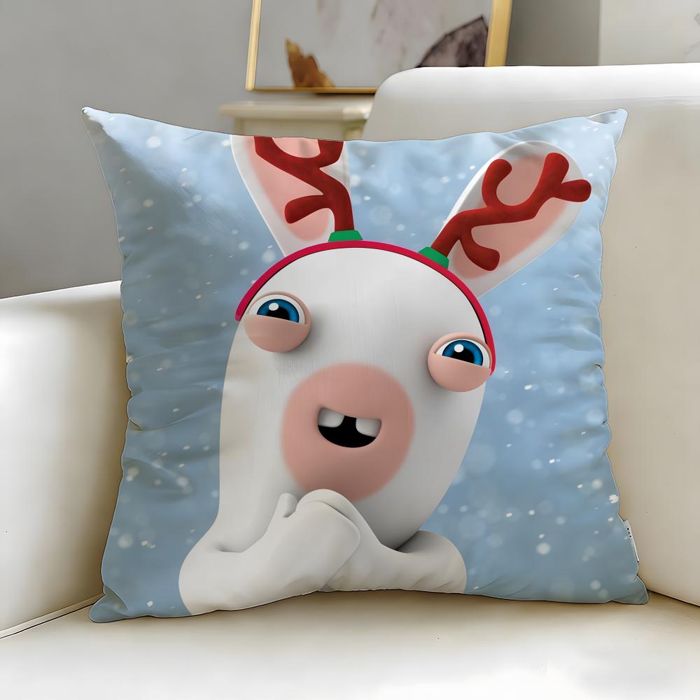 Популярная игра Rabbids Наволочка Мягкая и Легко стирающаяся – Универсальная для Дивана, Кровати, Путешествий и Офиса