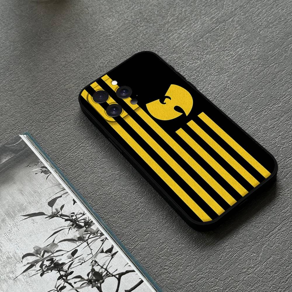 Чехол для телефона WU-T--TANG CLAN для IPhone 1716 15 14 13 Pro Max 11 12 Mini X Xs XR Черный силиконовый чехол
