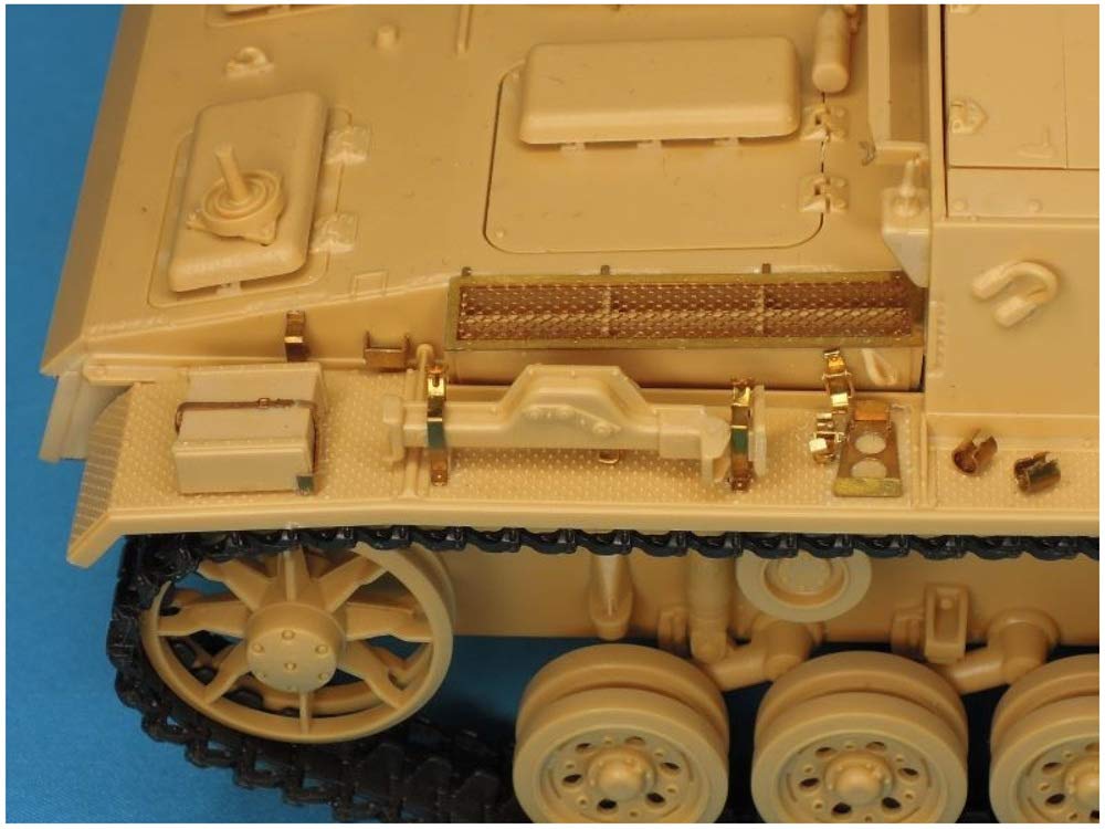 Набор фототравления Passion Model 1/35 для Sturmgeschutz III Ausf. грамм (Ранняя модель) (для Тамии) Пластиковые детали модели P35-101
