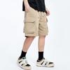 Мужские шорты-карго с низкой посадкой и регулируемым шнурком, повседневные шорты, однотонные свободные шорты с несколькими карманами, велосипедные шорты для отдыха