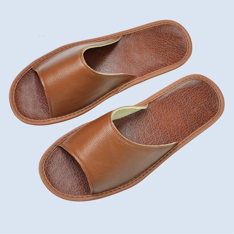 Роскошные тапочки из натуральной кожи, кожаные тапочки ручной работы для женщин и мужчин, домашние тапочки без шнуровки, мягкие удобные домашние туфли для спальни