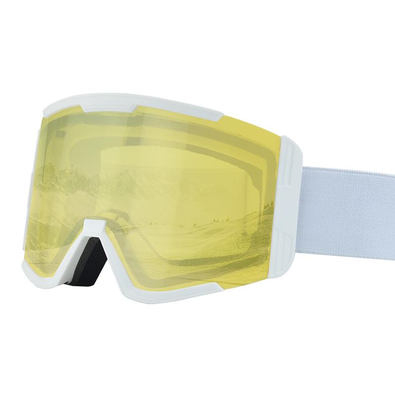 Double-layer anti-fog snow goggles Ski goggles compatible with prescription glasses, three-layer foam ski goggles