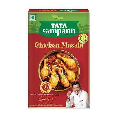 TATA Sampann Куриная масала с натуральными маслами, 100 г, приготовленная шеф-поваром Сандживом Капуром, с эксклюзивным советом шеф-повара, насыщенный аромат и вкус