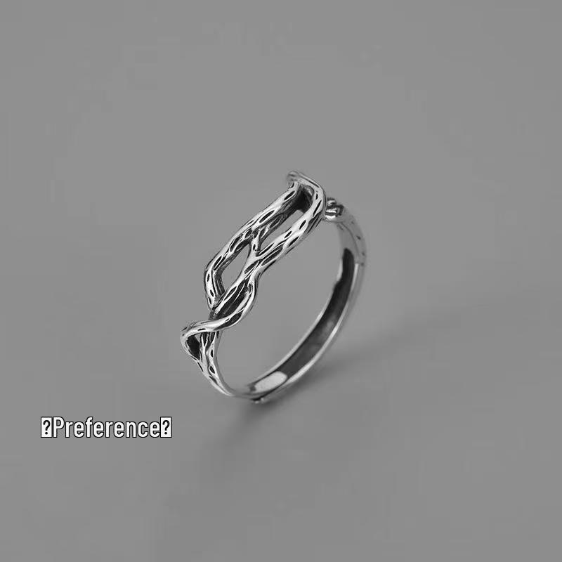 TEMU Men's Adjustable Hip-Hop Statement Ring - Versatile & Stylish