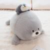 Lion Cuter Sea Animal Dolls With Penguin Design On Top Of The Head For Kids Gift