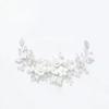 Fashion Crystal Pearl Hair Piece Ancient Style Leaf Flower Wedding Hair Vine Silver Polymer Clay Bridal Hair Accessory Party