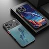 Starry Sky Blue Whale Phone Case For iPhone Air 16e 17 16 15 14 17 Pro Max 13 12 Pro 11 Shockproof Hard PC Soft Edge TPU Matte Cover