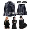 Wednesday Addams School Uniform Dress Polyester Cosplay Costume For Girls