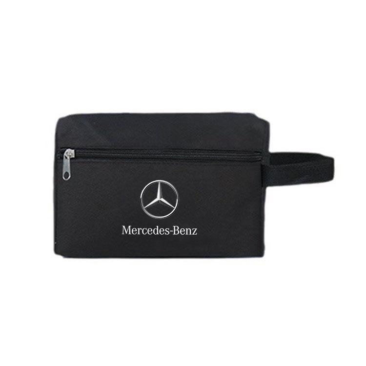 Car Portable USB Data Line Charger Plug Car keys driver's license Storage Bag For Mercedes Benz A B C E S Class CLA CLS SLK GLA CD1