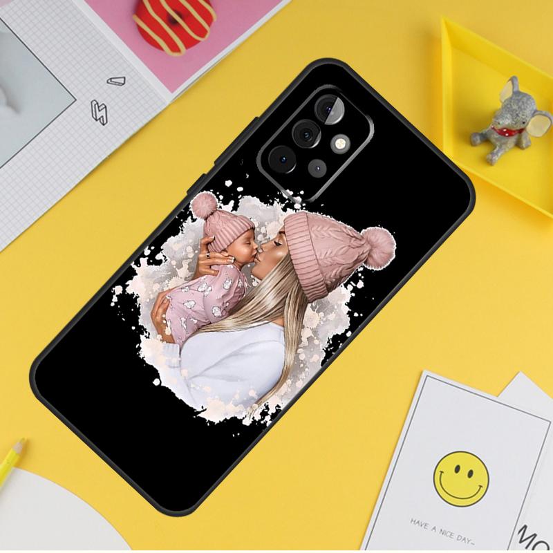 Модный чехол «Супер мама» для Samsung Galaxy A55 A35 A25 A15 A51 A71 A12 A32 A52 A13 A33 A53 A14 A34 A54 Coque