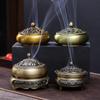 Латунная курильница для сандала, агарового дерева и спиралей - Идеально подходит для дома, чайной церемонии и использования в помещении