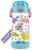 Skater Water Bottle with Straw Clear Bottle Happy Smile 480ml Girls PDSH5 Children's &