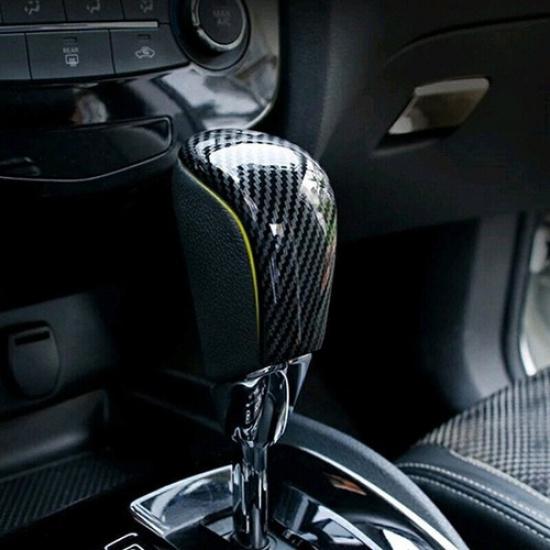 For Nissan Rogue/ X-Trail 2014-2016 Carbon Fiber Gear Shift Knob Trim Cover 1PCS