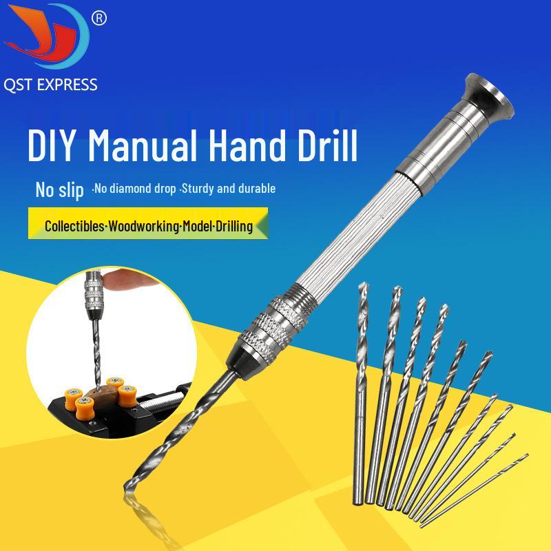 Мини ручная спиральная дрель для дерева и моделирования DIY Инструменты