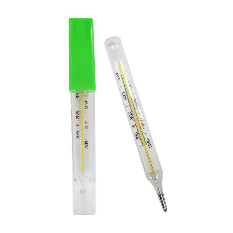 Большой стеклянный термометр с ртутью для орального, подмышечного и ректального использования - Подходит для взрослых, детей и младенцев