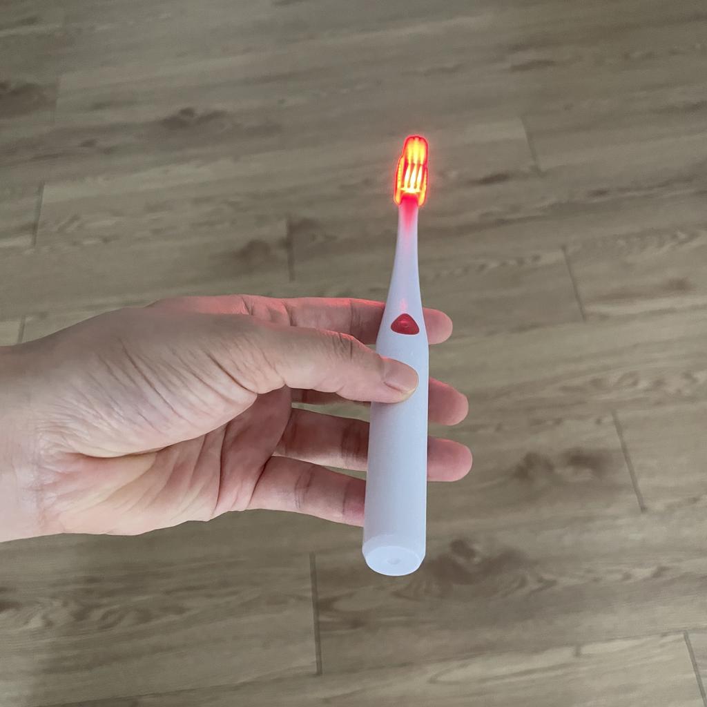 Red LED Anti-sensitive Toothbrush Use with HAP Desensitizing Toothpaste Infrared LED Light Teeth Brush