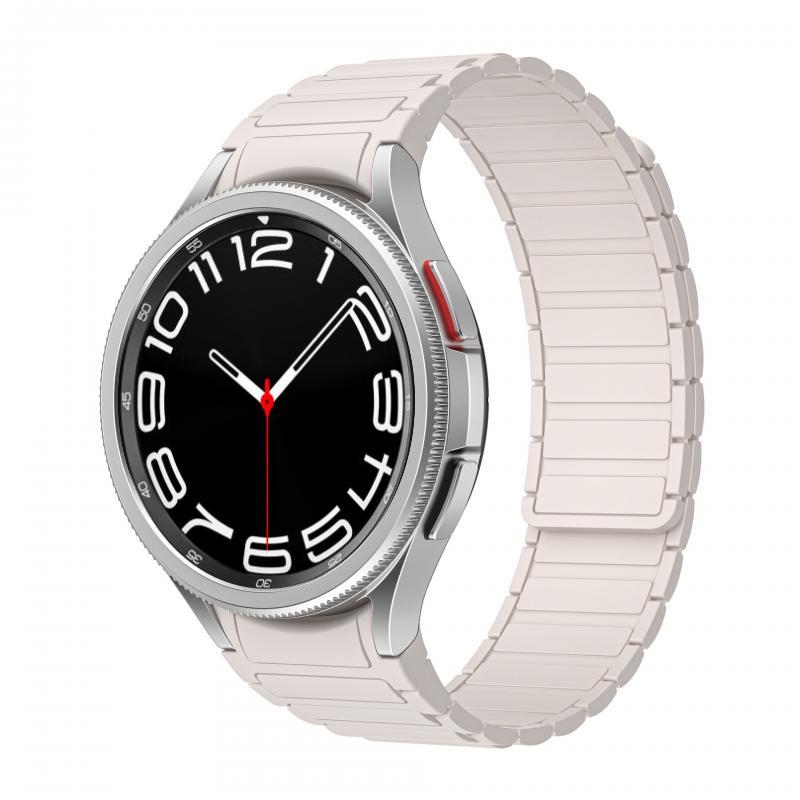 Силиконовый ремешок без зазора для Samsung Galaxy Watch 5 Pro 45 мм 6/4 Classic 47 мм Магнитный ремешок для Galaxy Watch 7/6/5/4 40 мм 44 мм Ремень