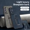 Sheepskin PU Leather Cover Case for Samsung Galaxy A55 A54 A53 A52 A51 A35 A34 A33 A24 A23 A15 A14 A13 A05S A04S Note 20 10 9 Case with Phone Bracket