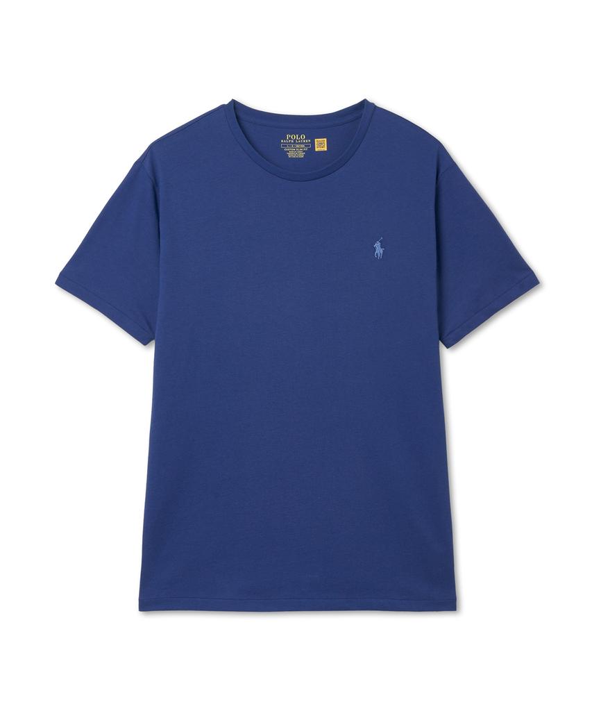 POLO RALPH LAUREN Футболка с круглым вырезом Custom Slim - Синяя