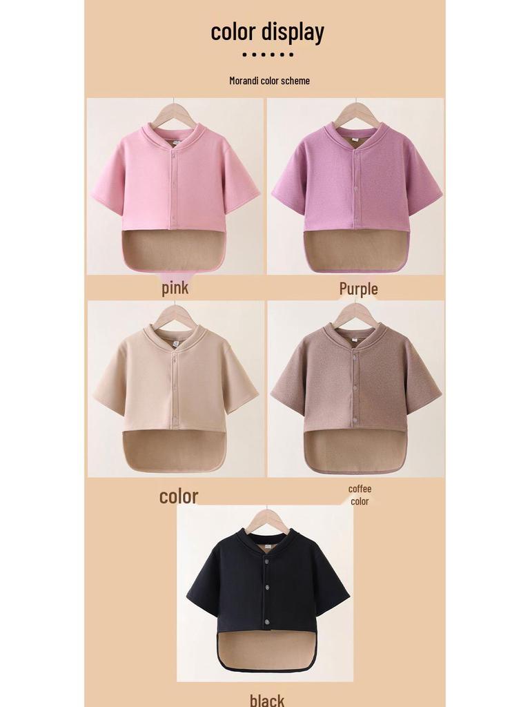 Бархатный кардиган для беременных: Защита плеч и талии, Короткий рукав, Теплая пижама для осени и зимы