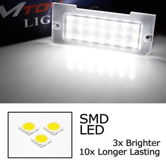 Белый Full LED фонарь подсветки номерного знака на 21 светодиод для Land Rover Freelander L314 1998-06