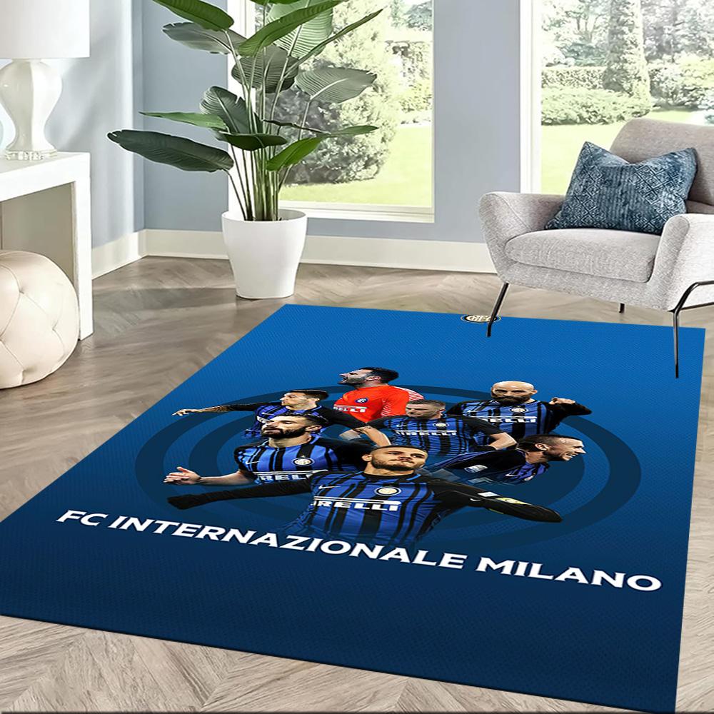 Inter Milan Area Rug Perfect For Kitchen Balcony Outdoor Game Room Antislip Carpet Anime Office Decor Gift For Festivals