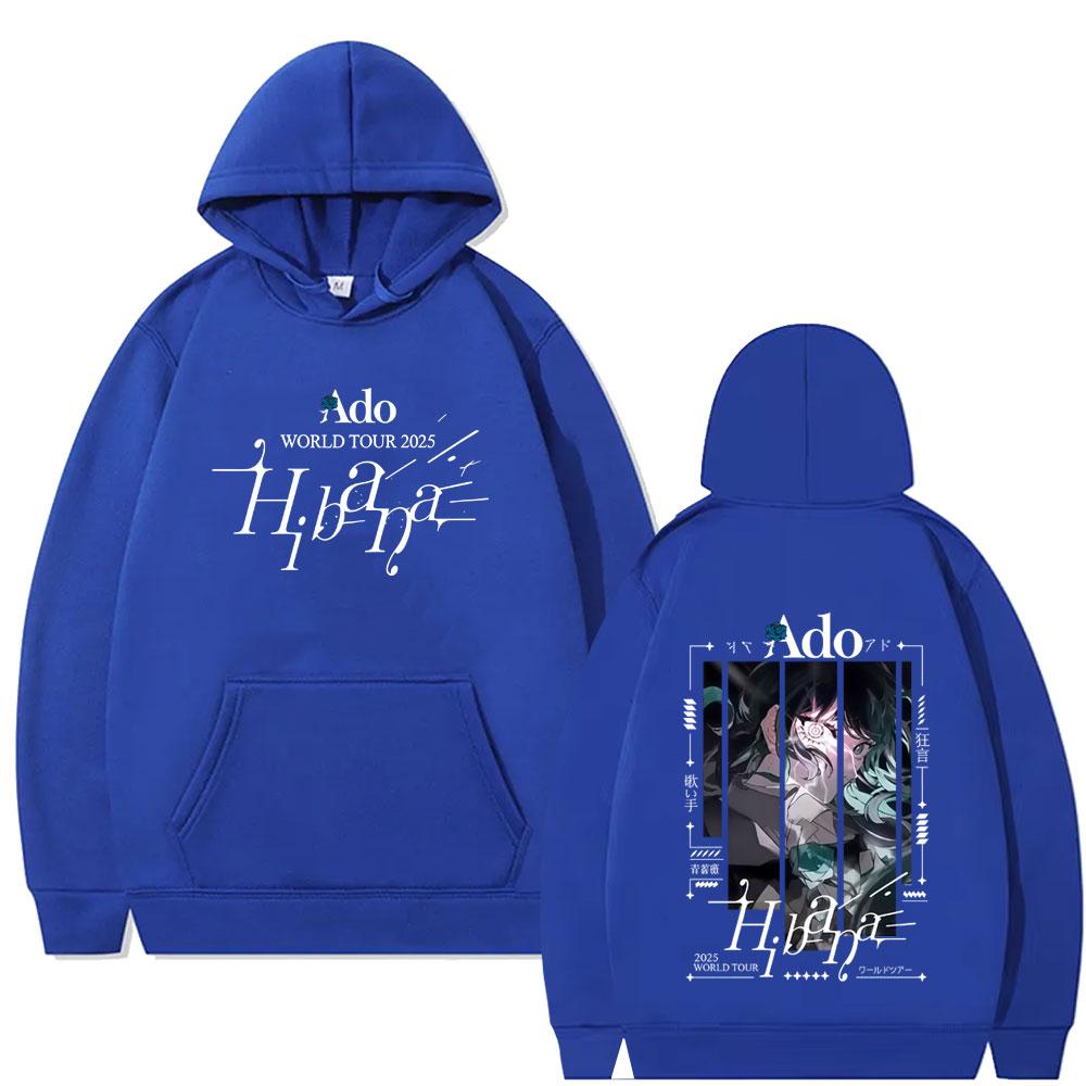 Limited Ado World Tour 2025 Hibana Hoodie Unisex Fashion Japanese Style Streetwear Unisex Casual Vintage Oversized Hoodies