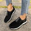 Модные Удобные Женские Кроссовки на Плоской Подошве 2025 Весна Однотонные Нескользящие Спортивные Туфли Женские Слипоны Мягкая Подошва Балетки Большой Размер 47