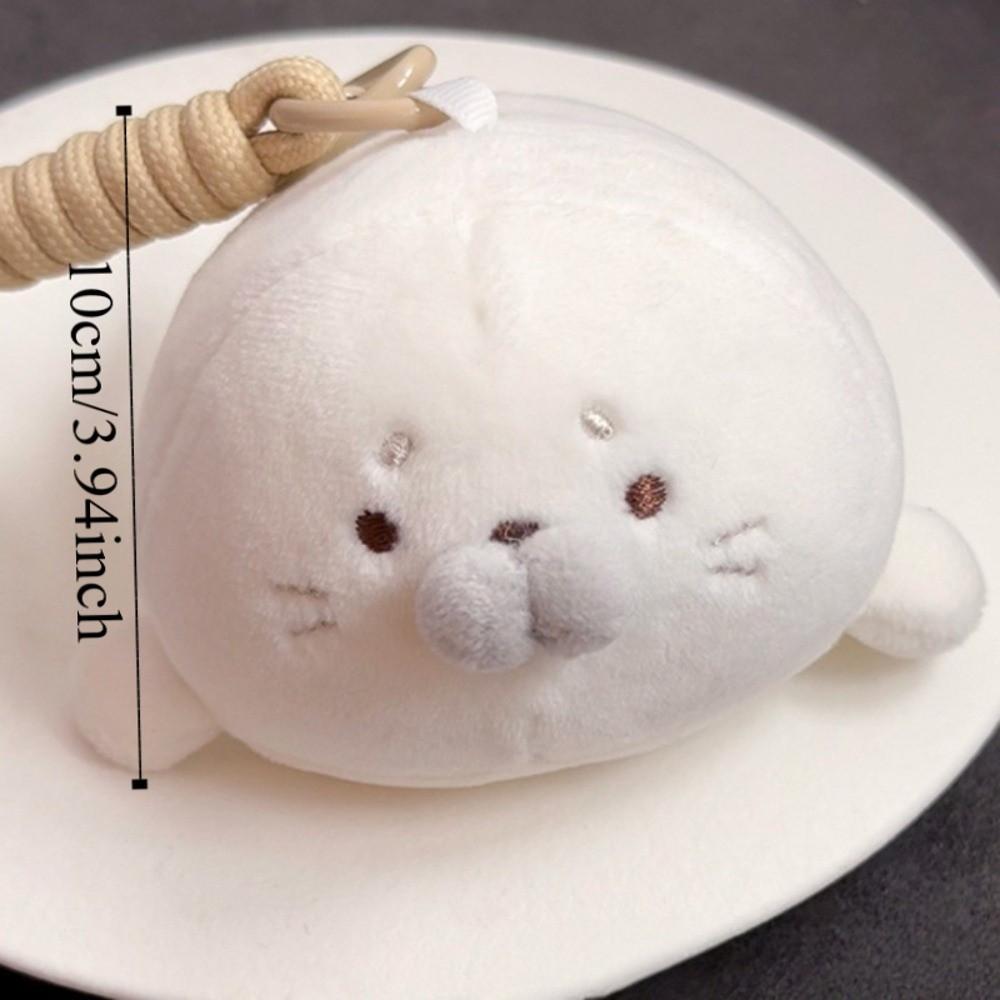 Ice Cream Sea Dog Pendant Sakura Toast Seal Keyring Fluffy Seal Keychain Hanging Decoration