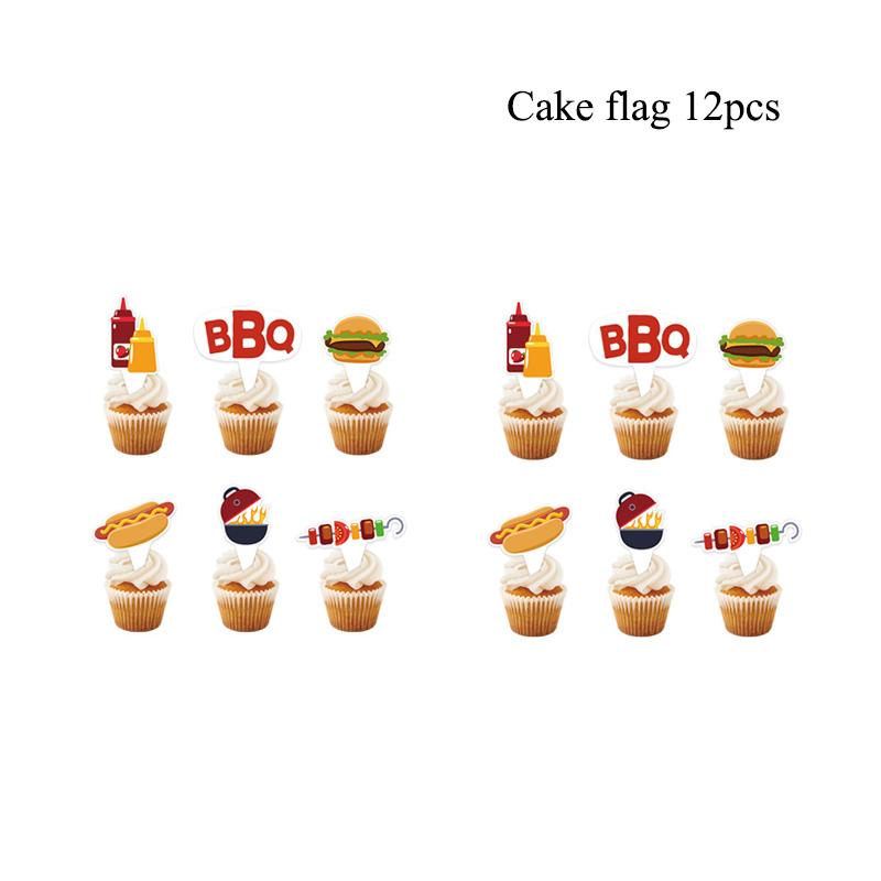 Тематическая вечеринка на барбекю Одноразовая посуда Бумажные тарелки Стаканы Набор воздушных шаров Украшения на день рождения Пиво Омар Принадлежности для барбекю на открытом воздухе