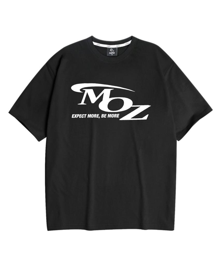 MOZMOZ Active Logo Oversized Short Sleeve T-Shirt Black