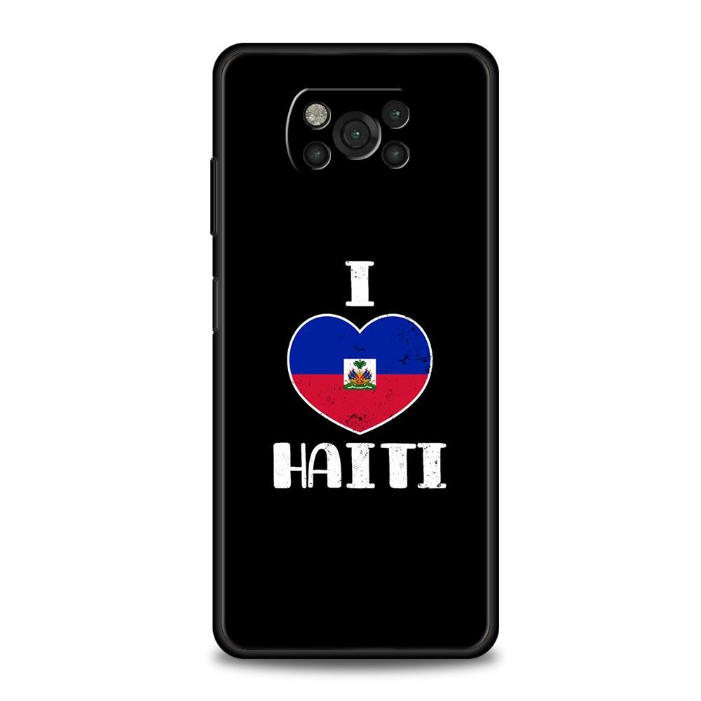 Чехол для телефона Флаг Гаити Для Xiaomi Poco X6 X5 Pro X4 X3 NFC F5 Pro F4 F3 GT M5 M4 Pro 5G M3 C51 C50 C55 Мягкая крышка