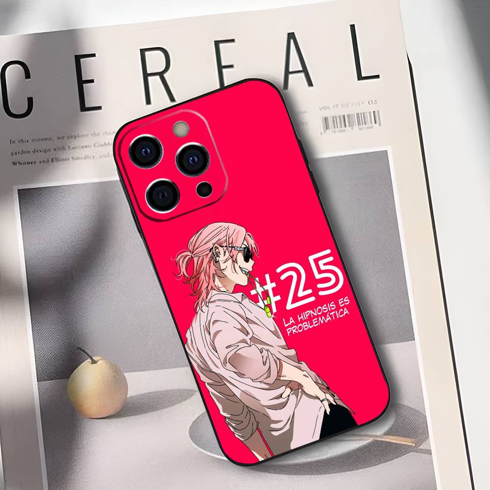 A-Аято Y-Юри Чехол для телефона Yarichin Club для iPhone 17,16,15,14,13,12,11 Plus,Pro Max,XS,Мягкий силиконовый черный чехол
