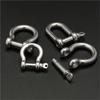 1 Pcs Stainless Steel Carabiner D Bow Shackle Fob Key Ring Hook Screw Buckle